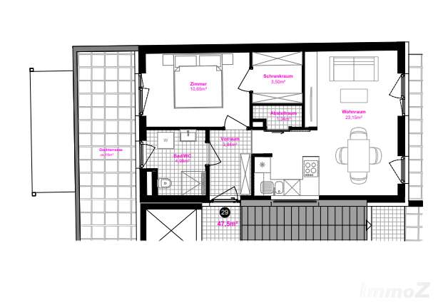 Moderne Zimmer Wohnung Mit Dachterrasse In Avl N He M