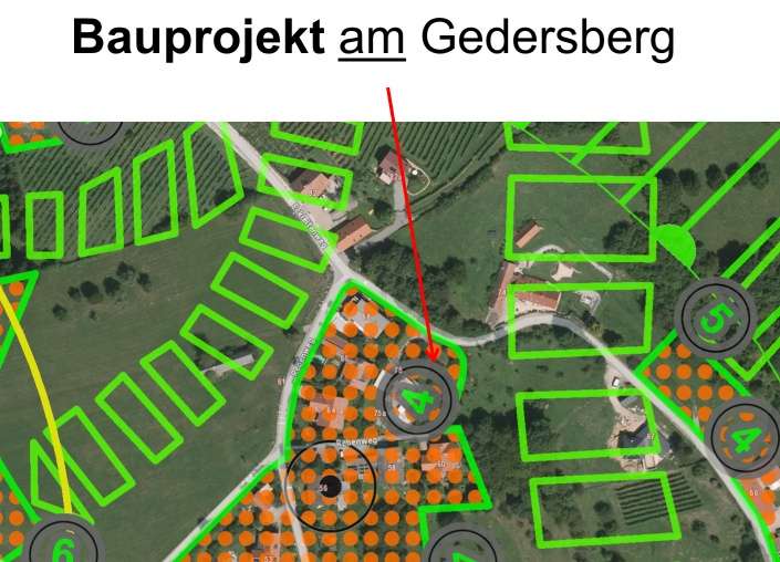 Grundstück mit genehmigtem Einreichplan für ein Einfamilienhaus am