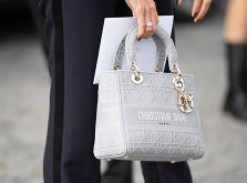 Graue Christian Dior Handtasche