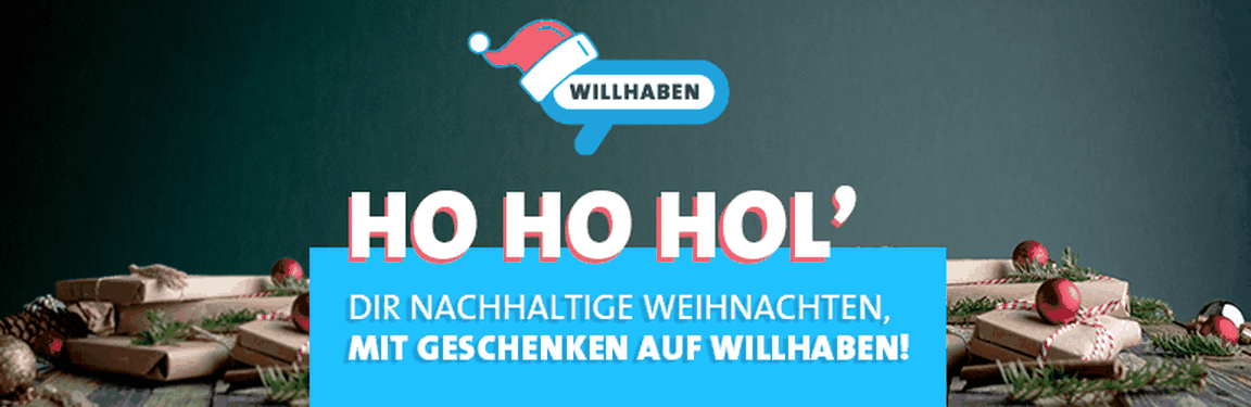 Ho Ho Hol' dir nachhaltige Weihnachte, mit Geschenken auf willhaben!