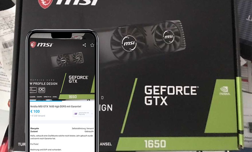 Nvidia GTC 1650 Angebot auf Willhaben