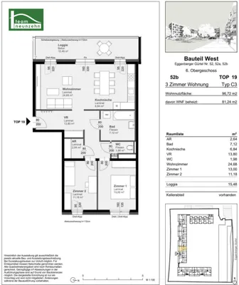 3-Zimmer-Wohnung mieten in Graz – 81,24 m², € 1.026 – Bild 17 von 17