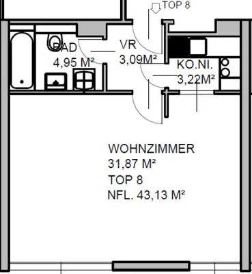 1-Zimmer-Wohnung kaufen in Wien – 43,13 m², € 329.000 – Bild 14 von 14