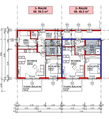 3-Zimmer-Wohnung kaufen in Wels-Land – 57,99 m², € 260.955 – Bild 11 von 13