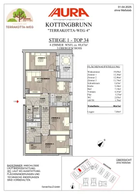 4-Zimmer-Wohnung kaufen in Baden – 87,84 m², € 405.900 – Bild 10 von 11
