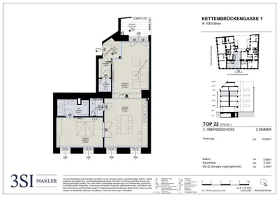 2-Zimmer-Wohnung kaufen in Wien – 78,89 m², € 895.000 – Bild 8 von 8
