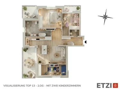 3-Zimmer-Wohnung kaufen in Krems Land – 86,7 m², € 407.200 – Bild 5 von 17