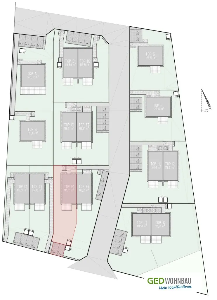 Großebersdorf: moderne Doppelhaushälfte mit rd. 117 m² WNFL und Garten - Erstbezug, provisionsfrei – pohled 3