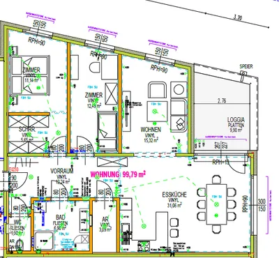 3-Zimmer-Wohnung mieten in Bruck-Mürzzuschlag – 100 m², € 1.497 – Bild 2 von 10