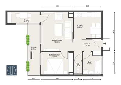 2-Zimmer-Wohnung mieten in Wien – 56,63 m², € 850 – Bild 18 von 18
