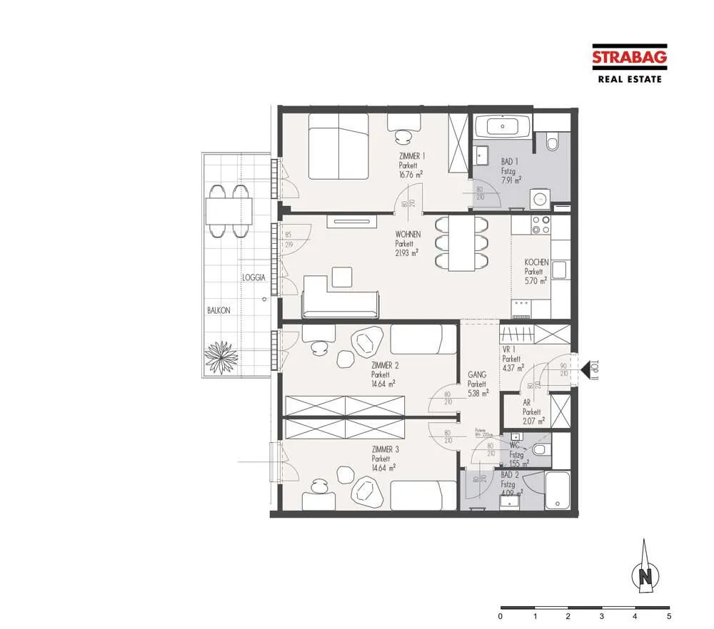 MEIN:G - Ihr neues Zuhause zum Wohlfühlen - 4-Zimmer Wohnung im 1. Stock - Ansicht 2