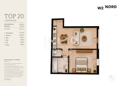 Immobilie kaufen in Wien – 40,51 m², € 223.153 – Bild 7 von 7