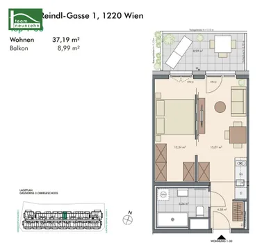 Immobilie kaufen in Wien – 37,25 m², € 221.000 – Bild 17 von 17