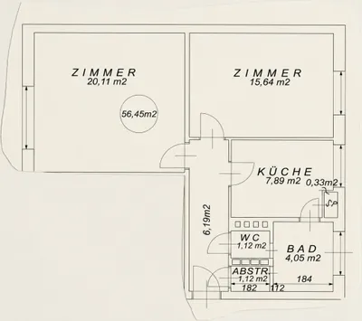 2-Zimmer-Wohnung mieten in Waidhofen an der Ybbs – 56,04 m², € 446 – Bild 12 von 12