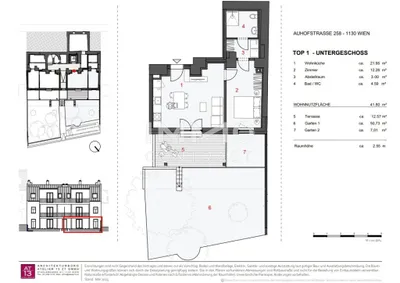 2-Zimmer-Wohnung mieten in Wien – 41,8 m², € 1.100 – Bild 9 von 9