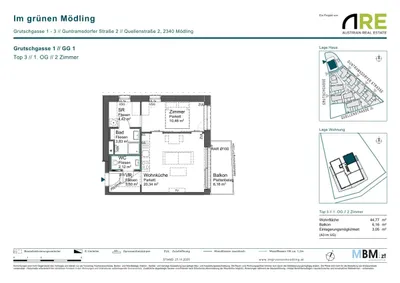 2-Zimmer-Wohnung kaufen in Mödling – 44,77 m², € 295.000 – Bild 8 von 8