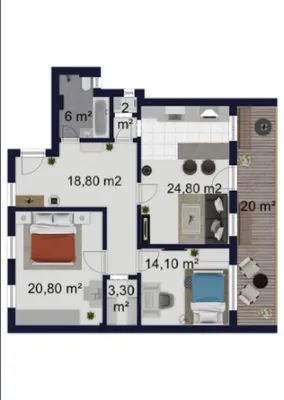 3-Zimmer-Wohnung mieten in Wien – 90 m², € 1.590 – Bild 25 von 25