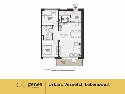 3-Zimmer-Wohnung mieten in Graz – 80,4 m², € 1.252 – Bild 2 von 20