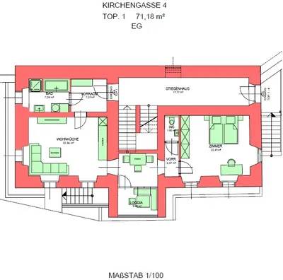 2-Zimmer-Wohnung mieten in Weiz – 71 m², € 852 – Bild 21 von 21