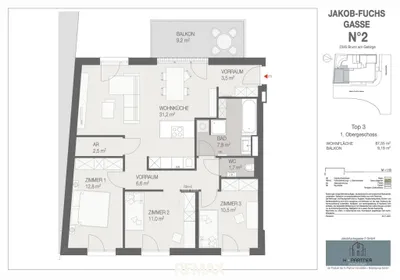 4-Zimmer-Wohnung kaufen in Mödling – 89,15 m², € 499.900 – Bild 11 von 11