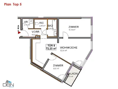 3-Zimmer-Wohnung kaufen in Wien – 71,89 m², € 349.000 – Bild 21 von 30
