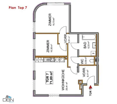 3-Zimmer-Wohnung kaufen in Wien – 71,89 m², € 349.000 – Bild 22 von 30