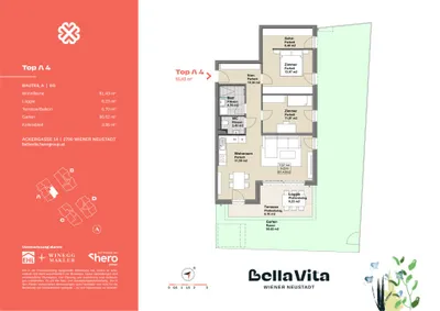 Immobilie kaufen in Wiener Neustadt – 81,43 m², € 349.000 – Bild 26 von 26