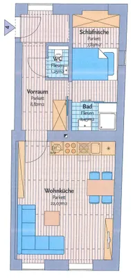 2-Zimmer-Wohnung kaufen in Wien – 42,4 m², € 199.000 – Bild 7 von 7