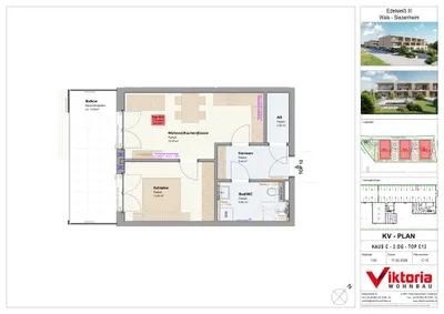 2-Zimmer-Wohnung mieten in Salzburg-Umgebung – 44,4 m², € 1.280 – Bild 4 von 6