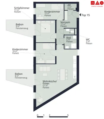 3-Zimmer-Wohnung mieten in Graz – 92,92 m², € 1.482 – Bild 14 von 14