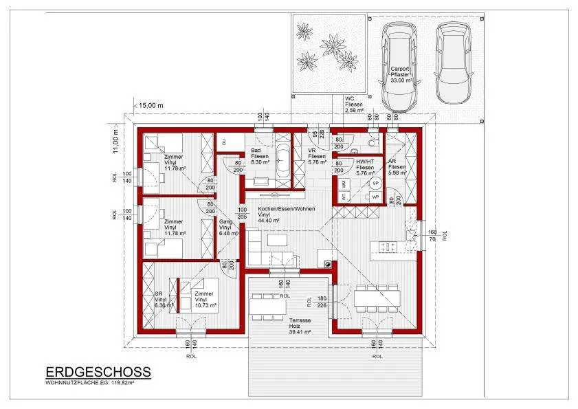 VORTEILSHAUS 120 - Ihr Grundstück unser Hausdesign - Widok 2
