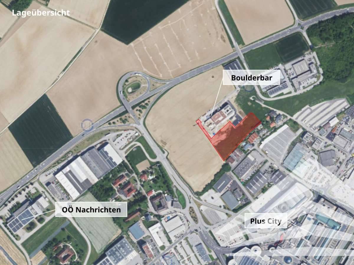 9.127 m² Gewerbegrundstück in Pasching (nahe Plus City) zu verkaufen! MB1 Widmung – pohled 3