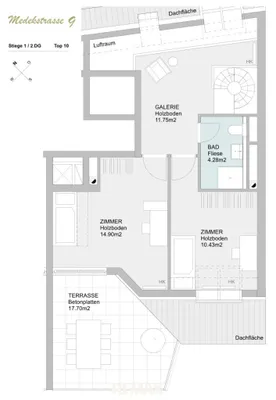 4-Zimmer-Wohnung mieten in Tulln – 99 m², € 1.700 – Bild 21 von 21