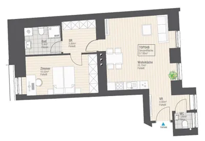 2-Zimmer-Wohnung mieten in Krems an der Donau – 58,15 m², € 811 – Bild 17 von 17