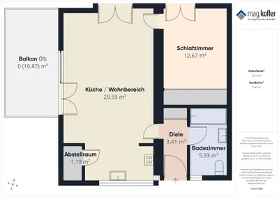 2-Zimmer-Wohnung kaufen in Feldkirch – 52,15 m², € 269.000 – Bild 19 von 19