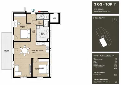 3-Zimmer-Wohnung kaufen in Steyr – 82,6 m², € 409.900 – Bild 6 von 20