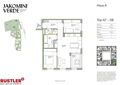 3-Zimmer-Wohnung kaufen in Graz – 70,25 m², € 364.000 – Bild 6 von 13