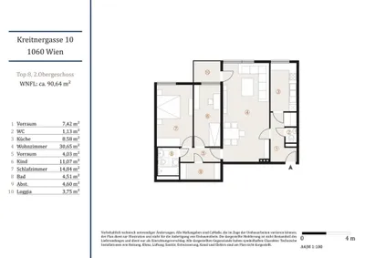 3-Zimmer-Wohnung kaufen in Wien – 91 m², € 495.000 – Bild 11 von 11