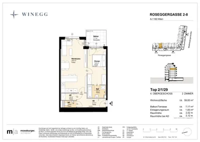 Immobilie kaufen in Wien – 59,8 m², € 386.900 – Bild 10 von 10