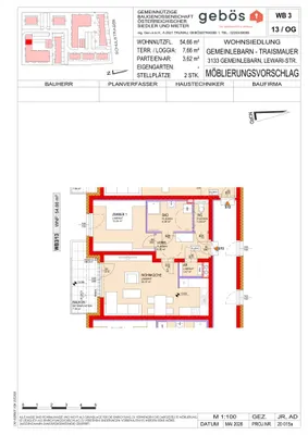 2-Zimmer-Wohnung mieten in Sankt Pölten Land – 54,66 m², € 596 – Bild 7 von 7