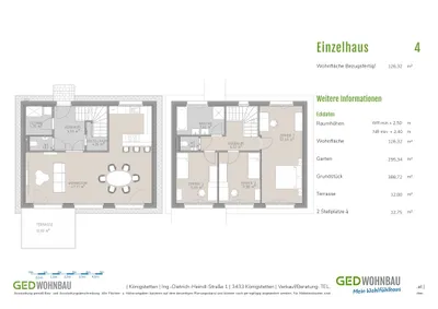 4-Zimmer-Haus kaufen in Tulln – 126,32 m², € 777.000 – Bild 4 von 5