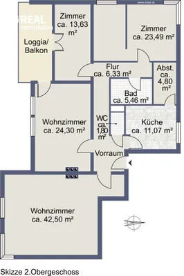 5-Zimmer-Wohnung kaufen in Salzburg Stadt – 141,58 m², € 529.900 – Bild 6 von 6