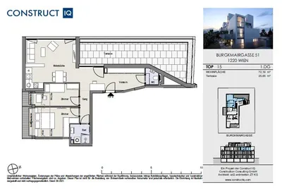 3-Zimmer-Wohnung mieten in Wien – 72,16 m², € 1.653 – Bild 10 von 10
