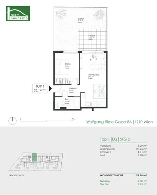 Immobilie kaufen in Wien – 53,14 m², € 306.000 – Bild 20 von 20