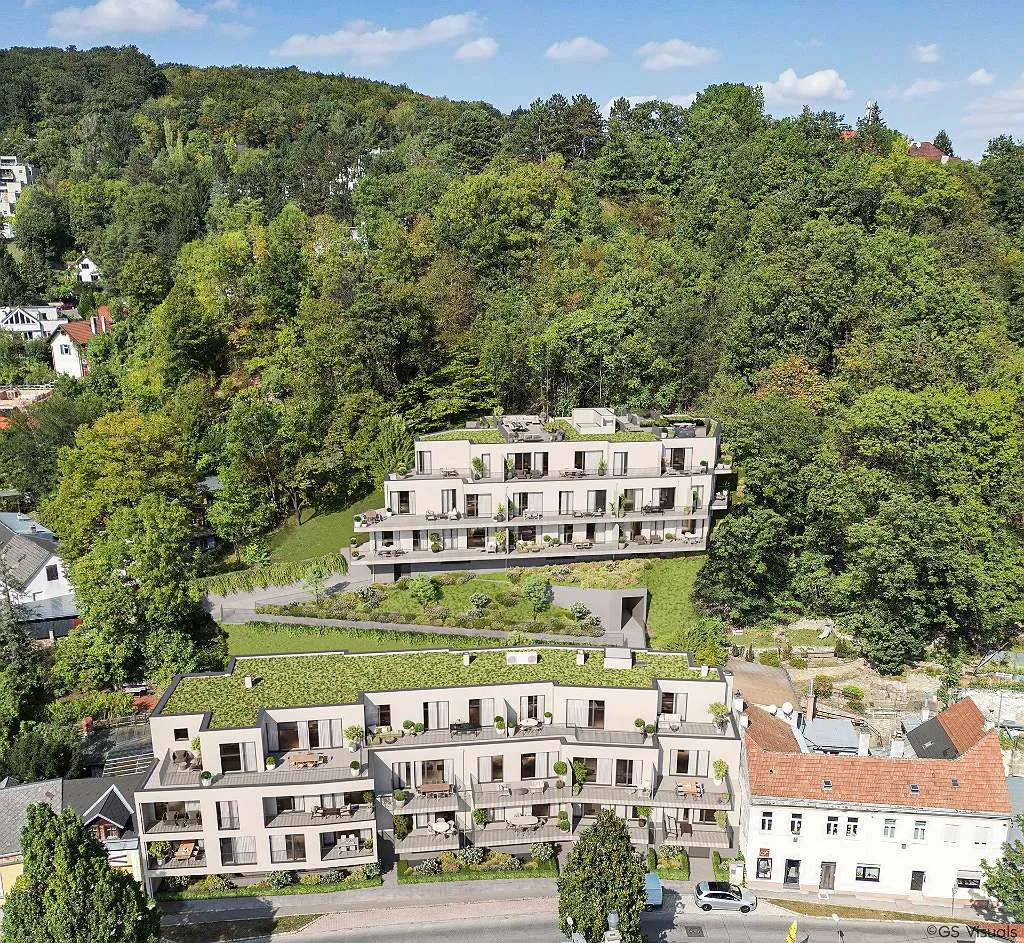 PROVISIONSFREI: Blick ins Grüne: Südseitige Balkonwohnung mit 3 Zimmern - zu kaufen in 2391 Kaltenleutgeben - Ansicht 3