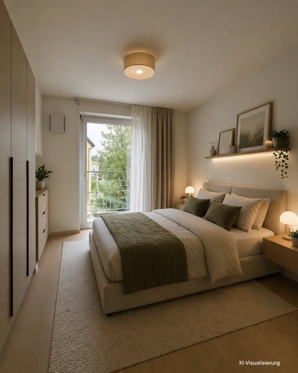 Erstbezug September 2026: Exklusive 3-Raum-Mietkaufwohnung in Ebelsberg | 2. Stock, Loggia/Balkon & Tiefgaragenplatz - Ansicht 2