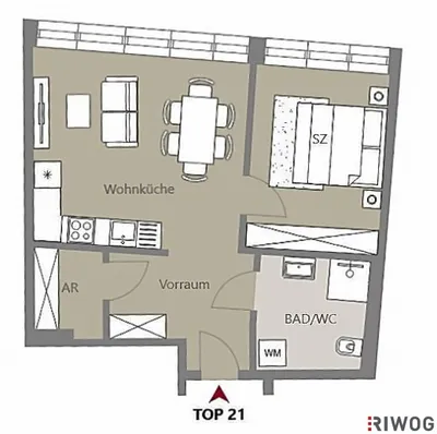 2-Zimmer-Wohnung kaufen in Wien – 43 m², € 380.000 – Bild 16 von 16