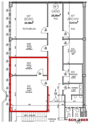 2-Zimmer-Gewerbeimmobilie mieten in Wien – 36 m², € 404 – Bild 9 von 9