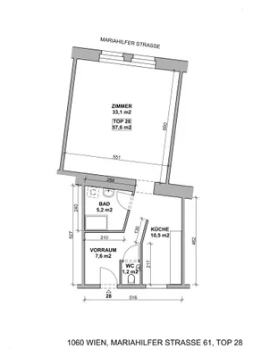 1-Zimmer-Gewerbeimmobilie mieten in Wien – 60 m², € 998 – Bild 10 von 10