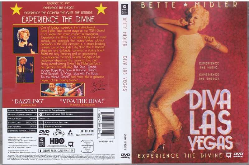 DVD Bette Midler Diva Las Vegas Live The Rose Wind Beneath My Wings From A  Distance